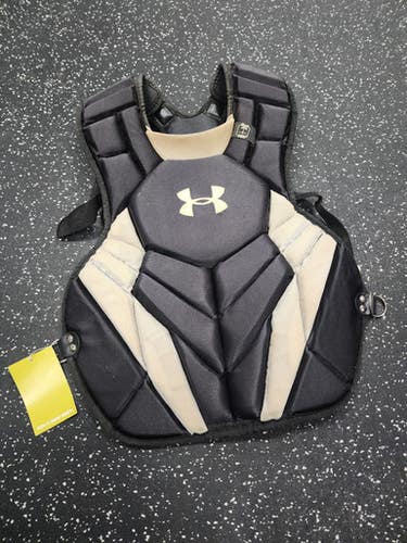 Used Under Armour CHEST PROTECTOR Catchers Chest Protector Black Adult 11849-S000034935