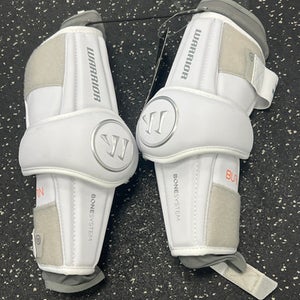 Warrior BURN Lacrosse Arm Pads/Guards White LG 11849-S000035269