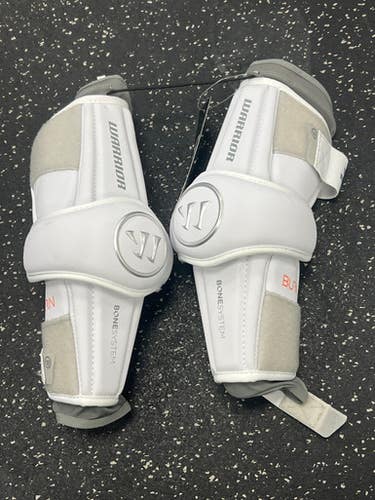 Warrior BURN Lacrosse Arm Pads/Guards White LG 11849-S000035269