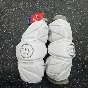 Warrior EVO PRO Lacrosse Arm Pads/Guards White LG 11849-S000035276