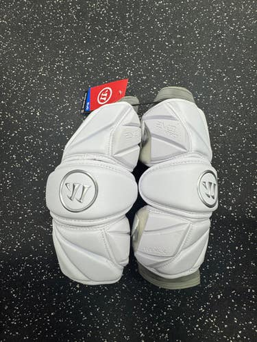 Warrior EVO PRO Lacrosse Arm Pads/Guards White LG 11849-S000035276