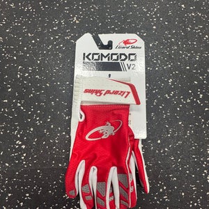 Used Lizard Skins BB/SB Batting Gloves Red MD 11849-S000035328