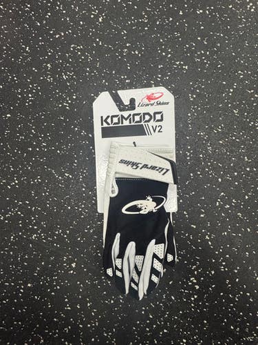 Used Lizard Skins BB/SB Batting Gloves Black MD 11849-S000035333