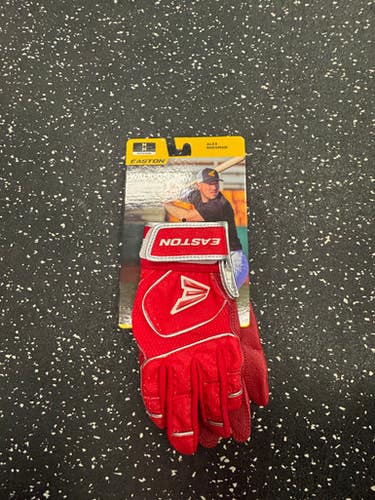 Used Easton WALK-OFF NX BB/SB Batting Gloves Red MD 11849-S000035336