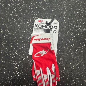 Used Lizard Skins BB/SB Batting Gloves Red LG 11849-S000035334
