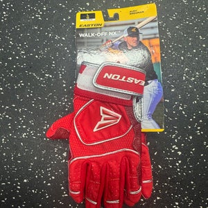 Used Easton WALK-OFF NX BB/SB Batting Gloves Red LG 11849-S000035335