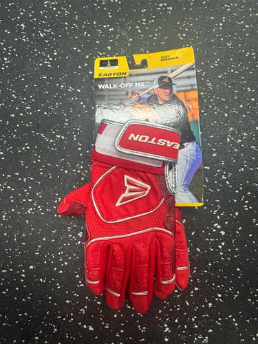 Used Easton WALK-OFF NX BB/SB Batting Gloves Red LG 11849-S000035335