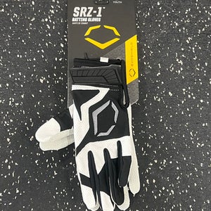 Used Evoshield SRZ 1 BATTING GLOVE BB/SB Batting Gloves Red LG 11849-S000035338