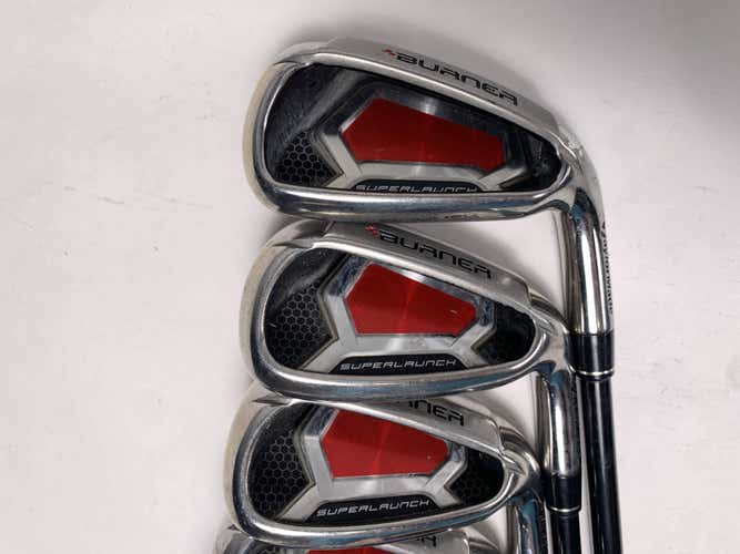 TaylorMade Burner Superlaunch Iron Set 7-PW+SW REAX 60g Senior Graphite Mens RH