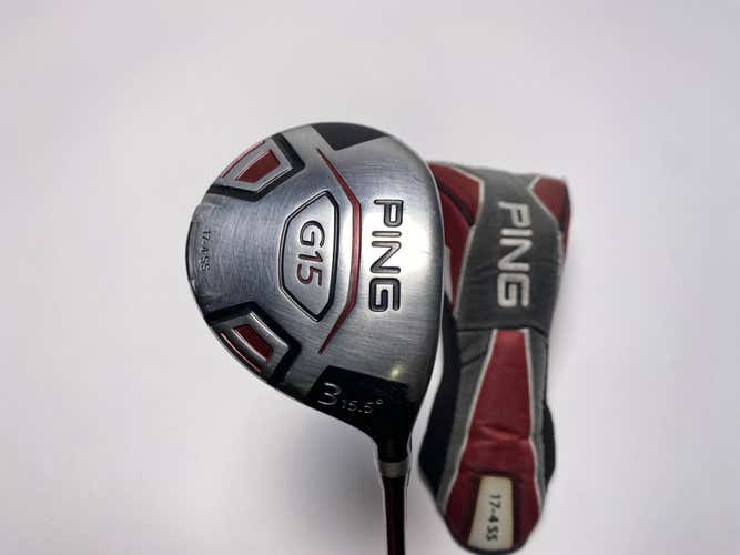 Ping G15 3 Fairway Wood 15.5* TFC 149 F Stiff Graphite Mens RH HC Oversize Grip