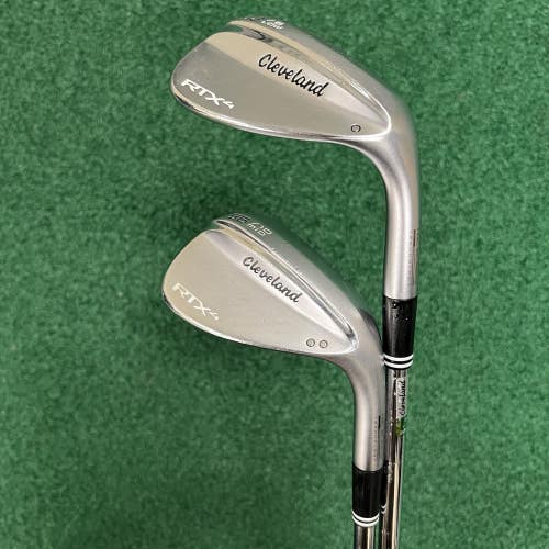 Cleveland RTX-4 Wedge Set 56 & 62 Sand Wedge Lob Wedge MRH Steel Spinner Shaft