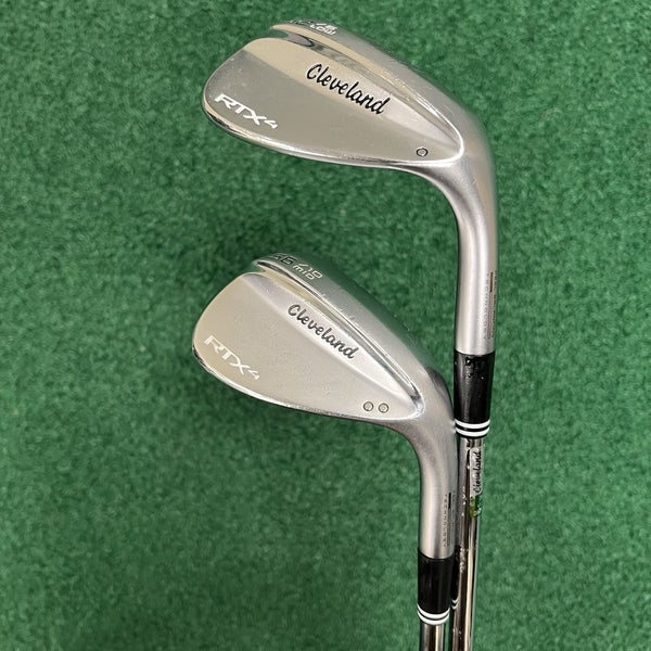 Cleveland RTX-4 Wedge Set 56 & 62 Sand Wedge Lob Wedge MRH Steel Spinner Shaft