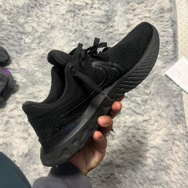 Black Men's Size M 12.0 (W 13.0) Adult Nike React Infinity Run Shoes (Used)