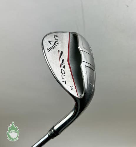 Used Right Handed Callaway Sure Out 58* Stiff Flex Graphite Golf Club