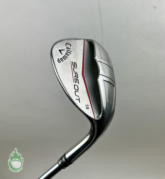 Used Right Handed Callaway Sure Out 58* Stiff Flex Graphite Golf Club