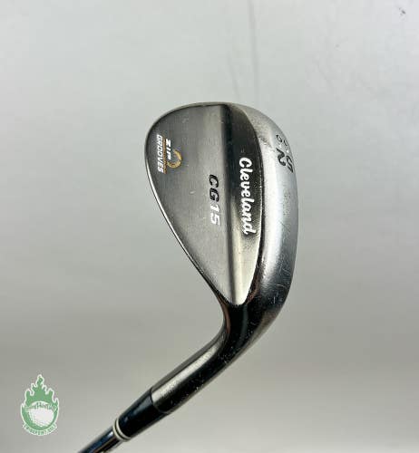 Used RH Cleveland CG15 Zip Grooves Wedge 52*-10 Wedge Flex Steel Golf Club