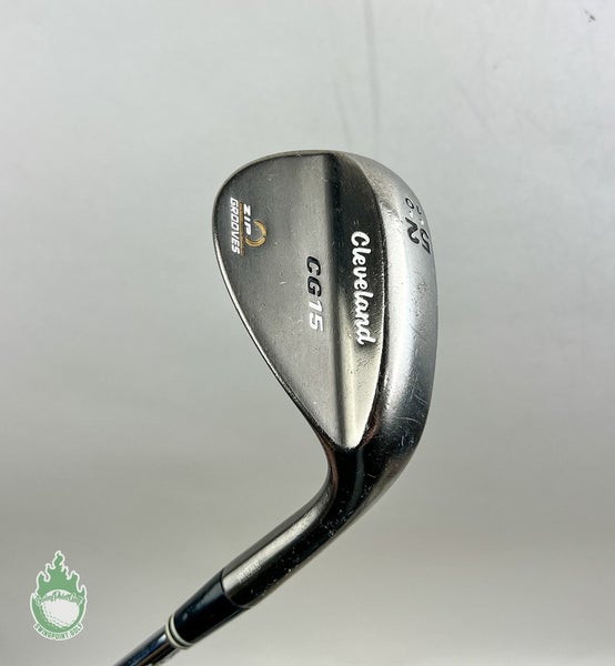 Used RH Cleveland CG15 Zip Grooves Wedge 52*-10 Wedge Flex Steel Golf Club