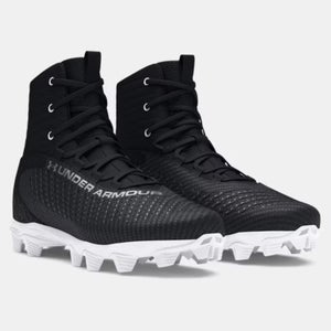Under Armour Highlight 2 RM 3027300-001 Mens Black Silver Football Cleats ZAP705