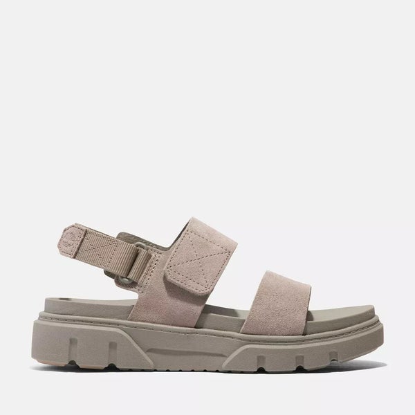Timberland Greyfield TB0A61MGE03 Sandal Womens 7.5 Taupe Leather 2-Strap RHS6660