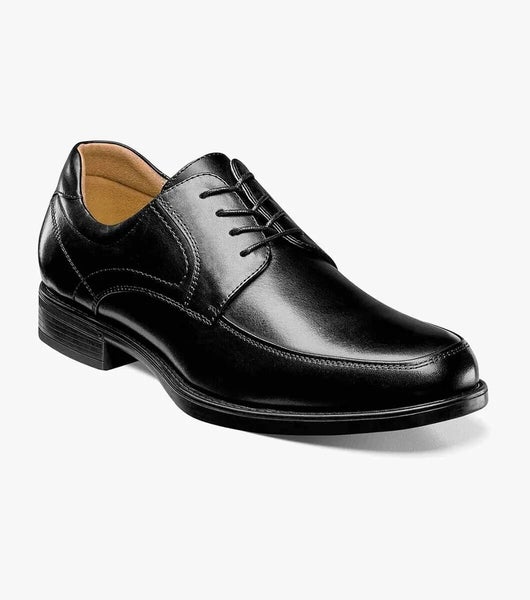 Florsheim Midtown 12136-001 Oxford Mens US 10 Black Moc Toe Dress Shoes RHS6723