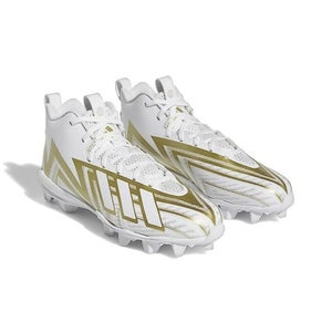 Adidas Freak Spark MD 23 HP7711 Men's White Gold Metallic Football Cleats ZAP701