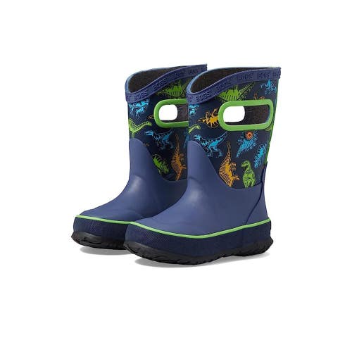 Bogs Super Dino 79080-492 Kids 6 Navy Animal Print Mid Calf Rain Boots ZOGG2637