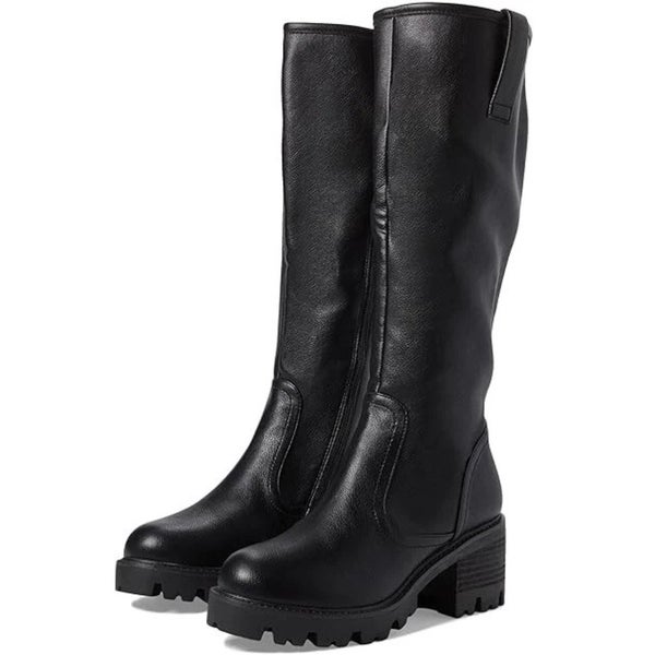 DV Dolce Vita Mya Boot Women's US 6 Black Block Heel Knee High Riding RHS6836