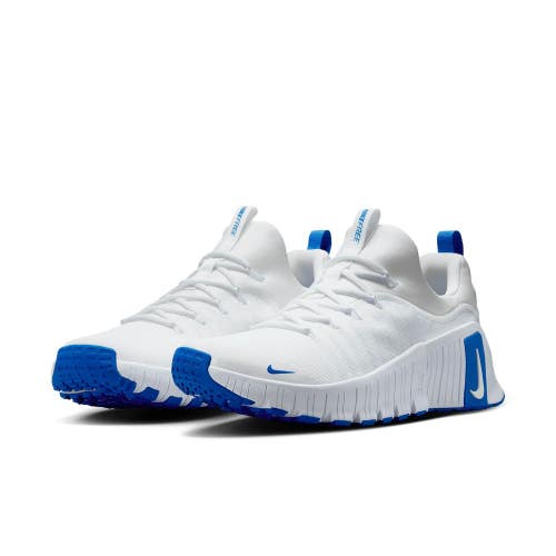 Nike Free Metcon 6 FJ7127-102 Sneakers Mens 7.5 White Blue Workout Shoes RHS6625