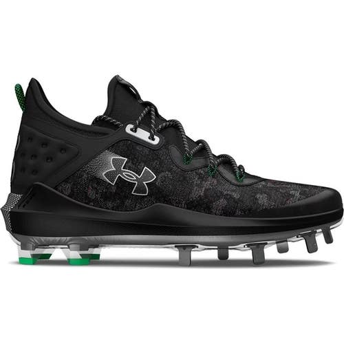 Under Armour Harper 8 Low ST 3026588-001 Men's 6.5 Black Baseball Cleats RHS6659