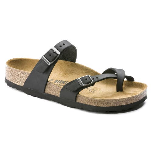 Birkenstock Mayari 0171481 Sandals Women's 9-9.5 Black Leather Slip-On ZOGG1237