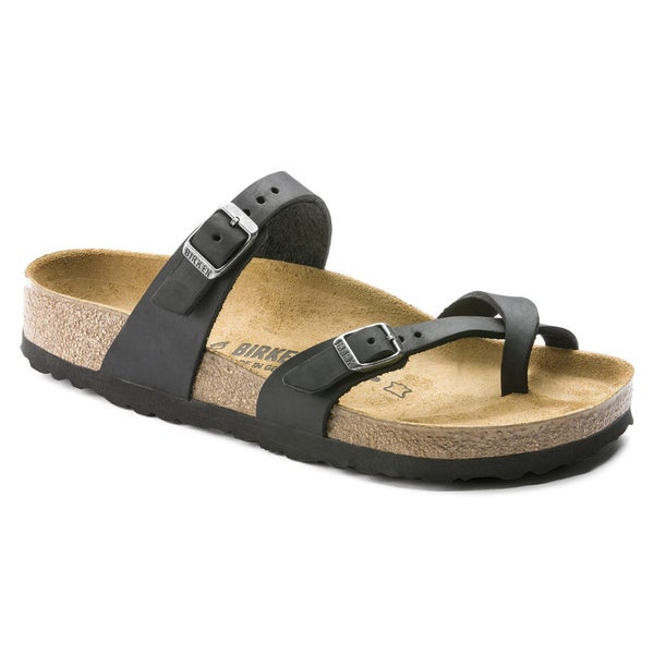 Birkenstock Mayari 0171481 Sandals Women's 9-9.5 Black Leather Slip-On ZOGG1237