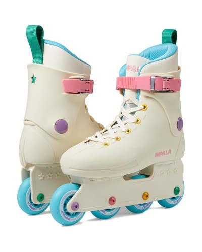 Impala Rollerskates Impala Lightspeed Inline Girls 8 Ivory Skate Shoes ZOGG2652