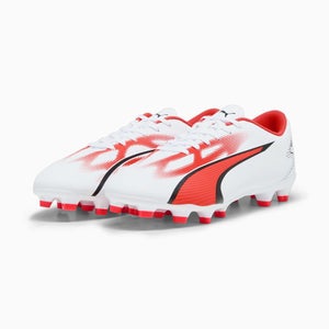 Puma Ultra Play 107423-01 Men 11.5 White Fire Orchid FG/AG Football Boot RHS6683