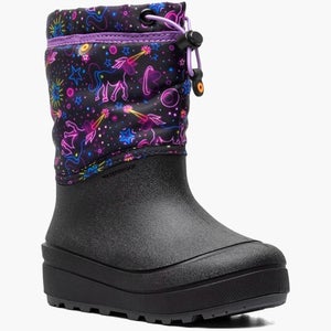 Bogs Snow Shell 73065-540 Kids US 5 Purple Multi Waterproof Winter Boots RHS6641