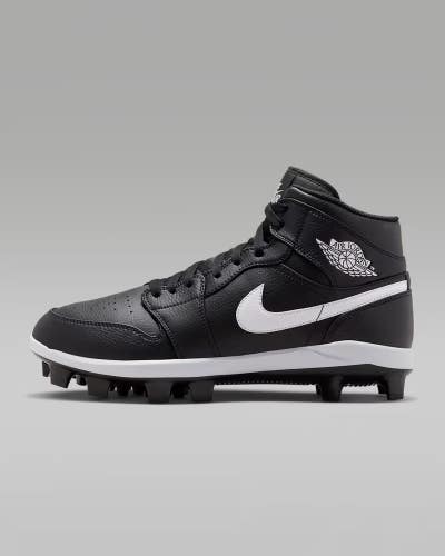 Air Jordan 1 Retro MCS AV5354-011 Men's US 9 Black White Baseball Cleats DWA3044