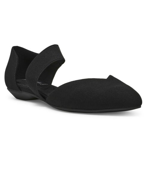 Anne Klein Obila OBIL01F9 Flats Women's US 7.5 Black Pointed Toe D'Orsay RHS6710