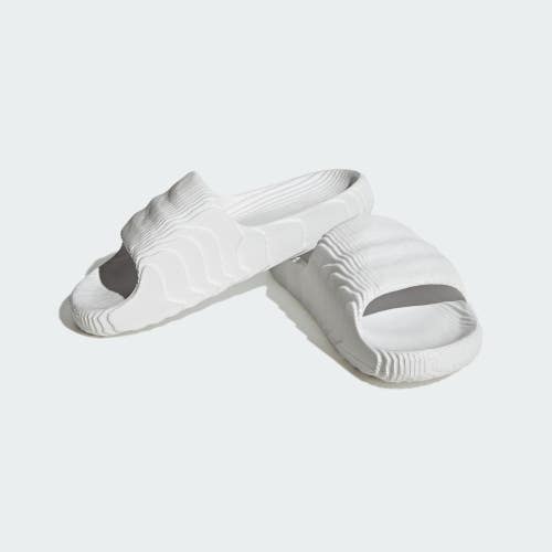 Adidas Adilette 22 HQ4672 Sandal Mens Crystal White Comfort Slip-On Slide TF8855