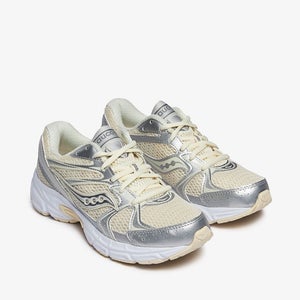 Saucony Ride Millennium S60812-2 Women's Cream Silver Lifestyle Shoes TF8774