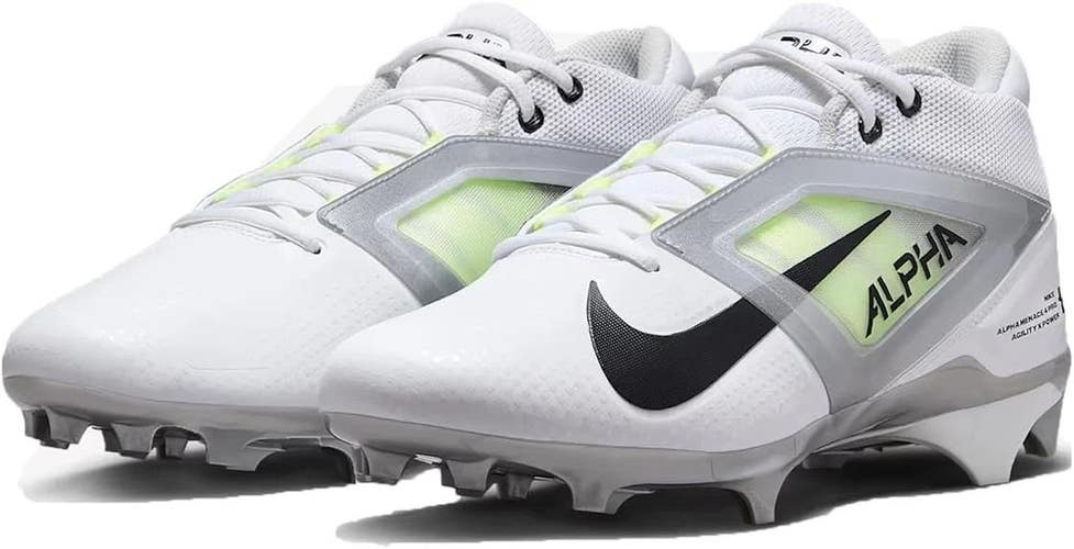 Nike Alpha Menace 4 Pro FD7037-100 Men White Photon Dust Football Cleats RHS6608