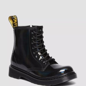 Dr. Martens 1460 30903001 Boot Girls US 2 Black Rainbow Patent Leather RHS6542