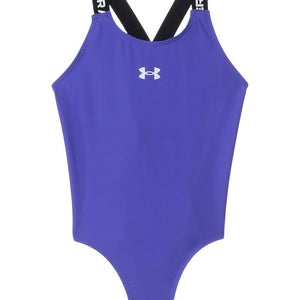 Under Armour UASIK05S-524 Swimsuits Girls 10 Purple Crossback One-Piece RED1253