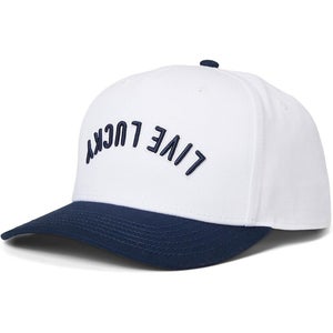 Black Clover - Live Lucky Upside Down Luck 2 Unisex White Snapback Cap RED1383