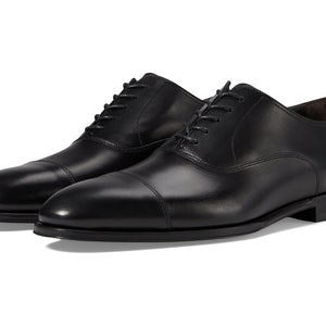 To Boot New York Nico Oxford Men's 7.5 Black Leather Cap Toe Dress Shoes RHS6470