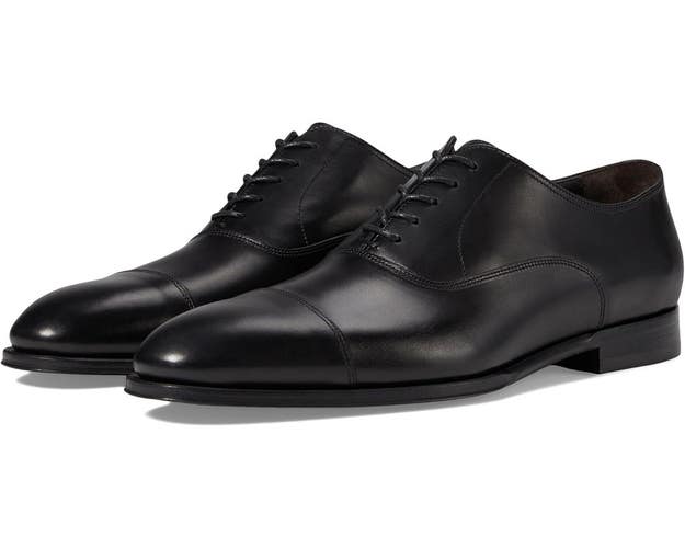 To Boot New York Nico Oxford Men's 7.5 Black Leather Cap Toe Dress Shoes RHS6470