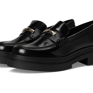 Steve Madden Rodrigo Loafer Women's US 9.5 Black Slip-On Platform Shoes RHS6524