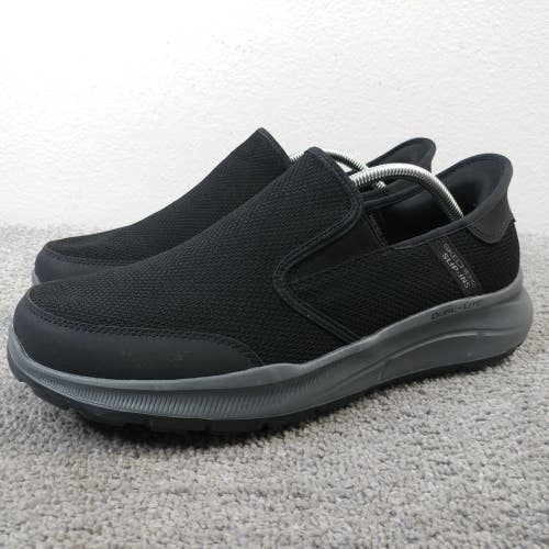 Skechers Equalizer 5.0 Slip- Ins Mens 10 Hands Free Slip-On Shoes Black WIDE Fit