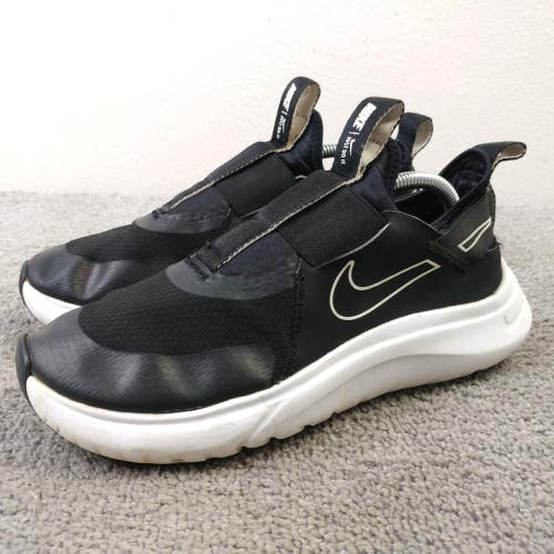 Nike Flex Plus Boys Size 6Y Slip On Shoes Athletic Low Black White CW7429-003