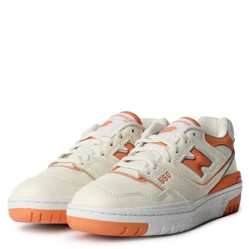 New Balance 550 BBW550AJ Sneaker Women 7.5 Beige Leather Lifestyle Shoes DWA3030