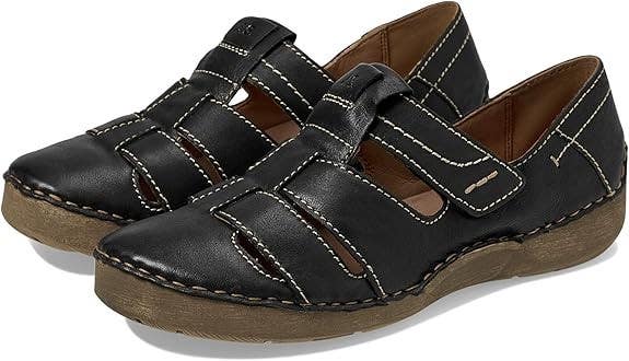 Josef Seibel Fergey 59 59659-648100 Women's US 8.5 Black Leather Shoes ZOGG2274