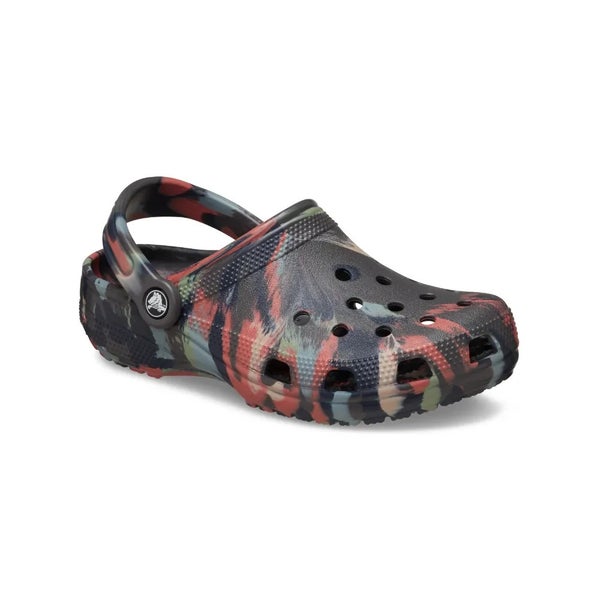 Crocs Classic 206867-0LE Clogs Men's 3 Black Sand Multi Marbled Slip-On GBO1535